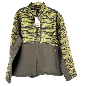 NEW Ariat Men's Camo Logo Concealed Carry Softshell Jacket Large Western Landman
